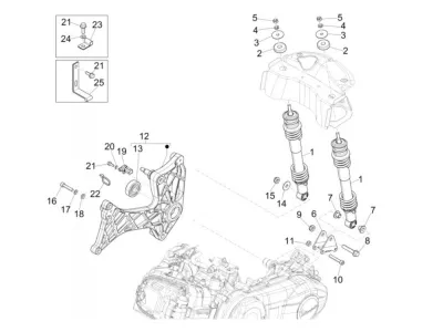 Rear shock absorber